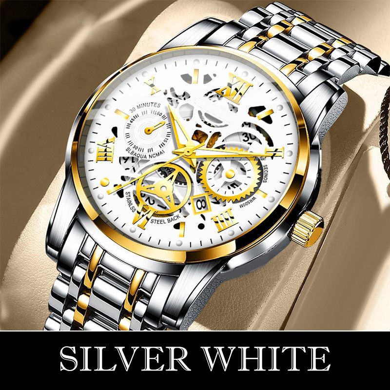 🎄Christmas Sale 70% OFF🔥Men's Waterproof Roman Skeleton Automatic Mechanical Watch