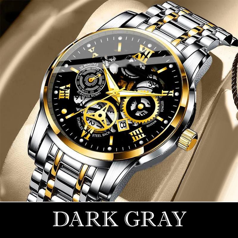 🎄Christmas Sale 70% OFF🔥Men's Waterproof Roman Skeleton Automatic Mechanical Watch