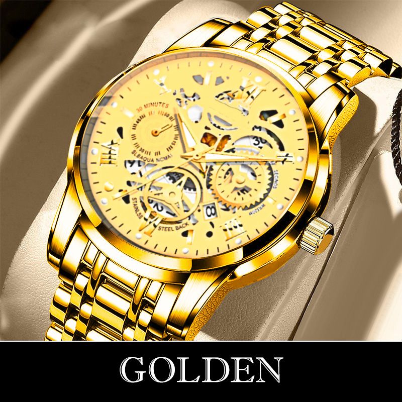 🎄Christmas Sale 70% OFF🔥Men's Waterproof Roman Skeleton Automatic Mechanical Watch