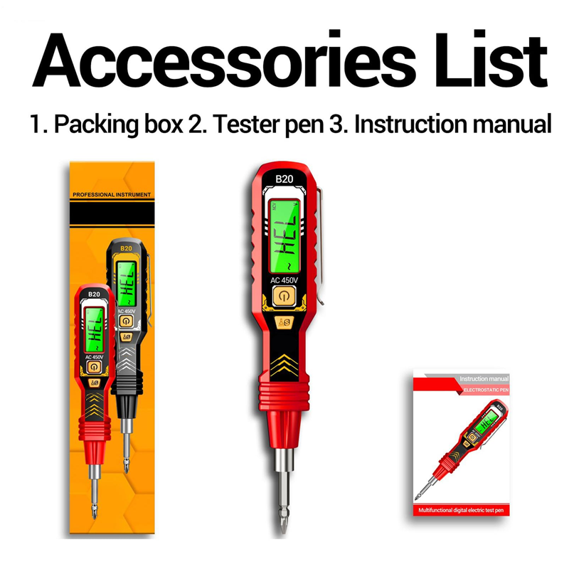 📢📢50% OFF !!!⏰Non-Contact Voltage Tester with LCD Display