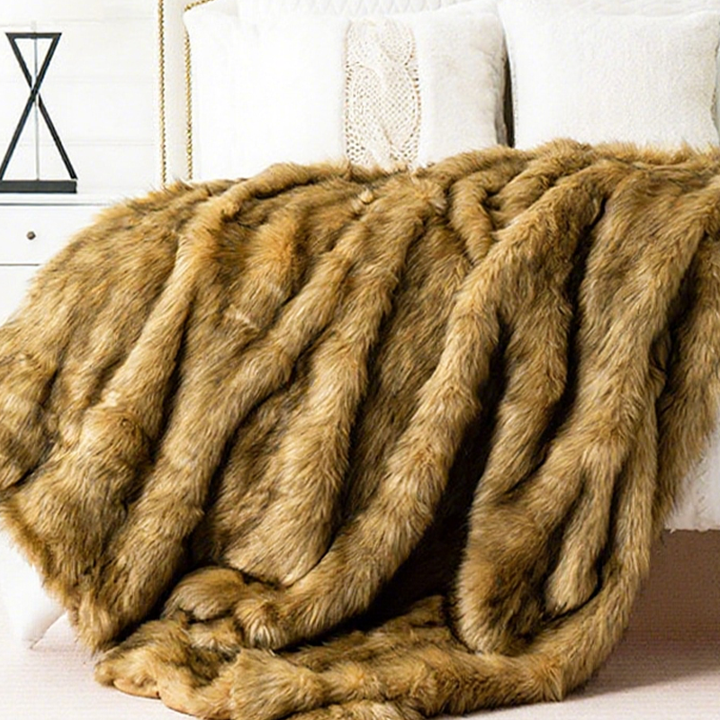 🔥Free Shipping🔥Fluffy Faux Fur Throw Blanket