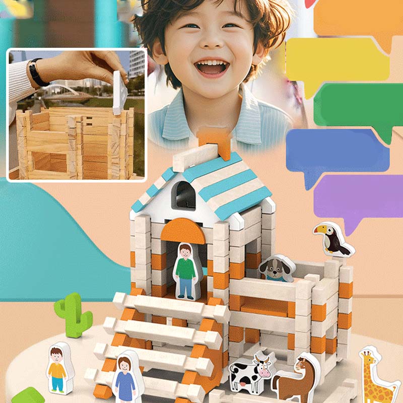 🔥Hot Sale🔥Educational Wooden Building Blocks