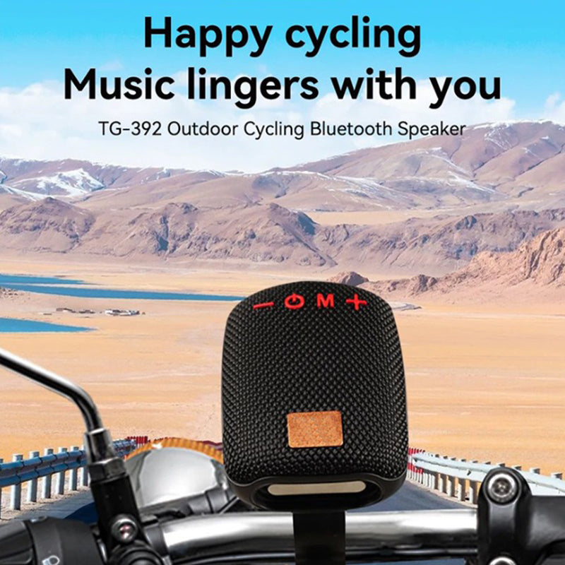 Bluetooth sports speaker for bicycles – IPX5 waterproof, TWS & MicroSD card support