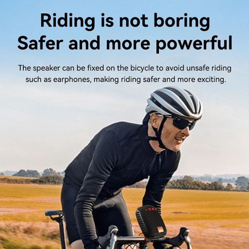 Bluetooth sports speaker for bicycles – IPX5 waterproof, TWS & MicroSD card support