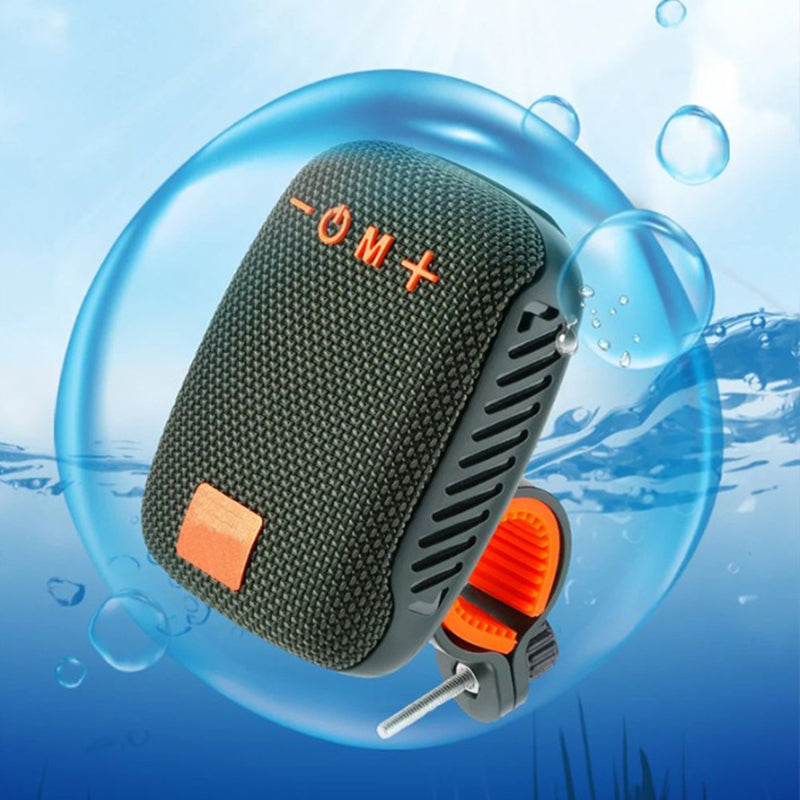 Bluetooth sports speaker for bicycles – IPX5 waterproof, TWS & MicroSD card support