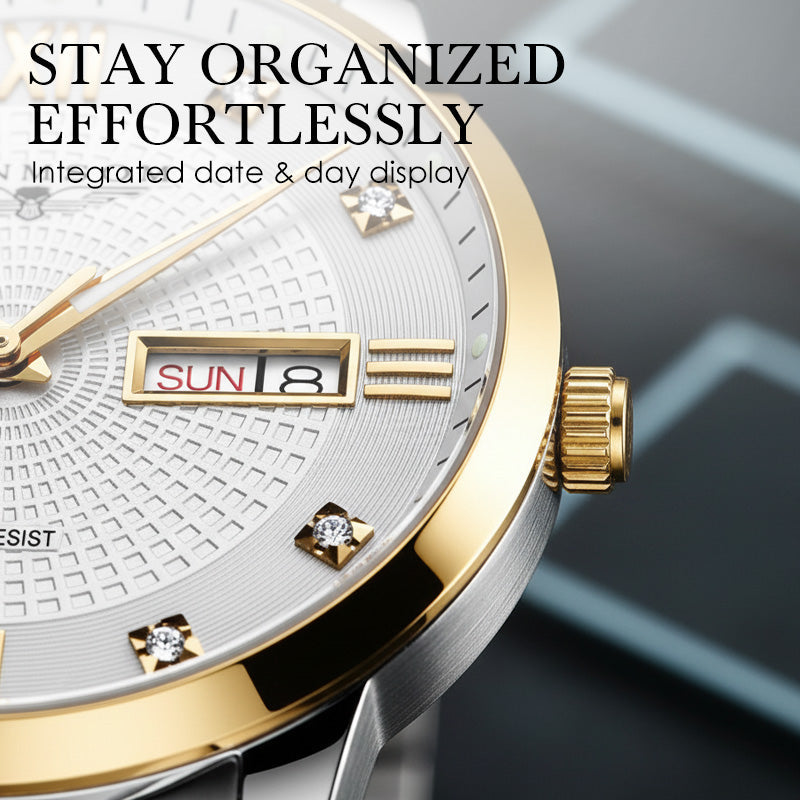 🎄Christmas Sale 60% OFF🔥Men's Stainless Steel Waterproof Business Watch