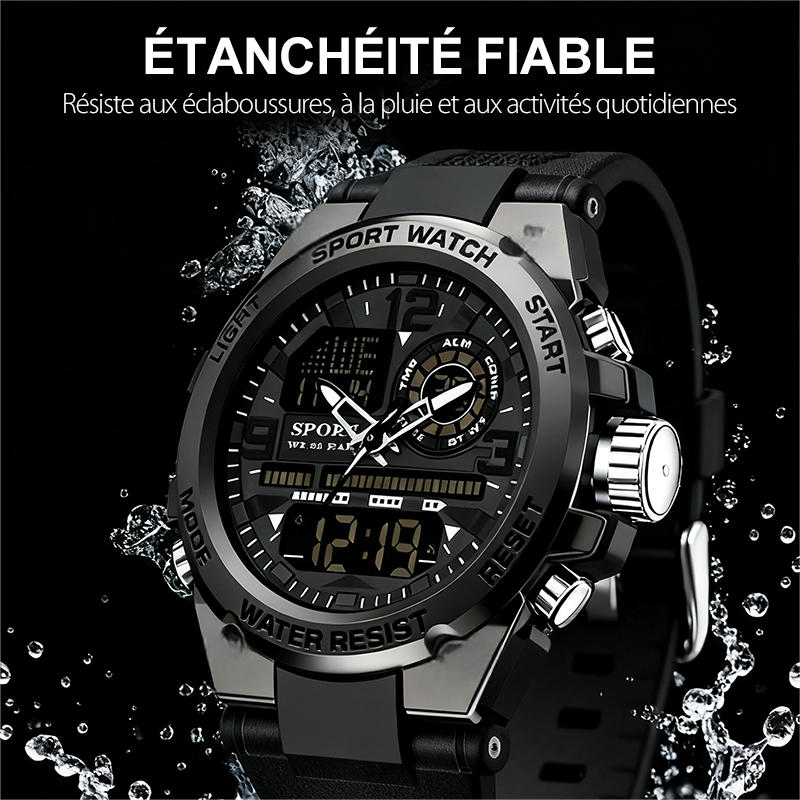🖤Black Friday Offer: 56% OFF🔥Men's Waterproof Sports Watch with Luminous Display