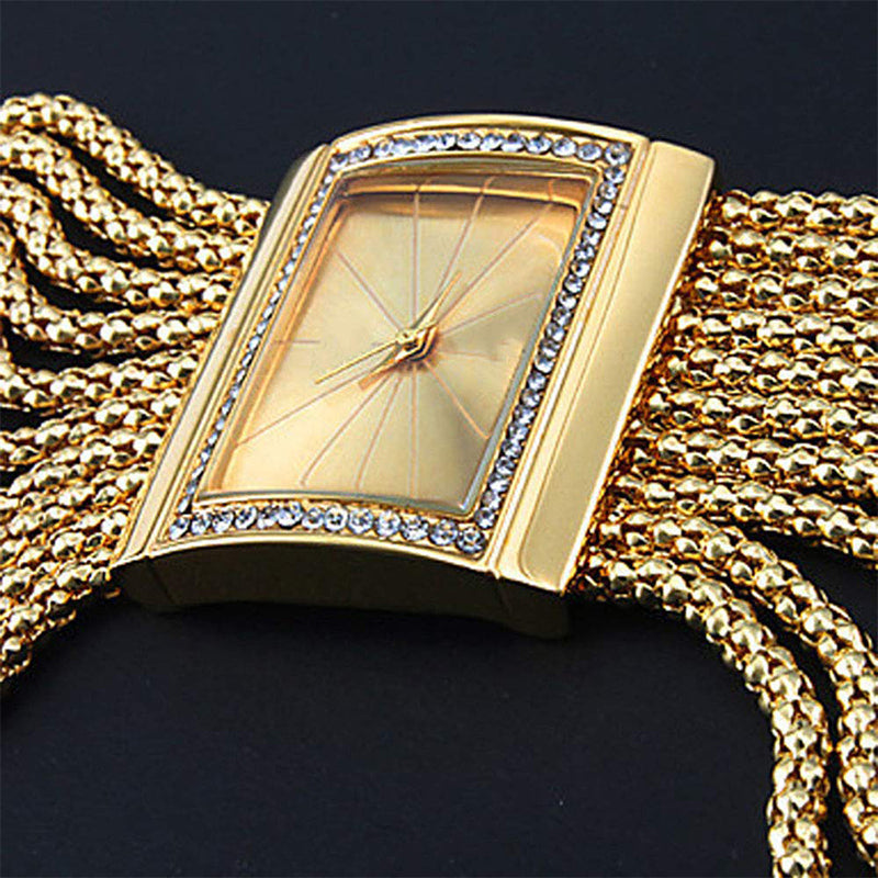 🖤Black Friday Offer: 50% OFF🔥Ladies Rhinestone Quartz Square Watch