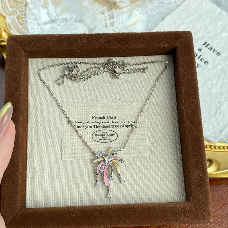 ⏳Limited-time 50% off⏰Romantic Colorful Zircon Firework Necklace📿