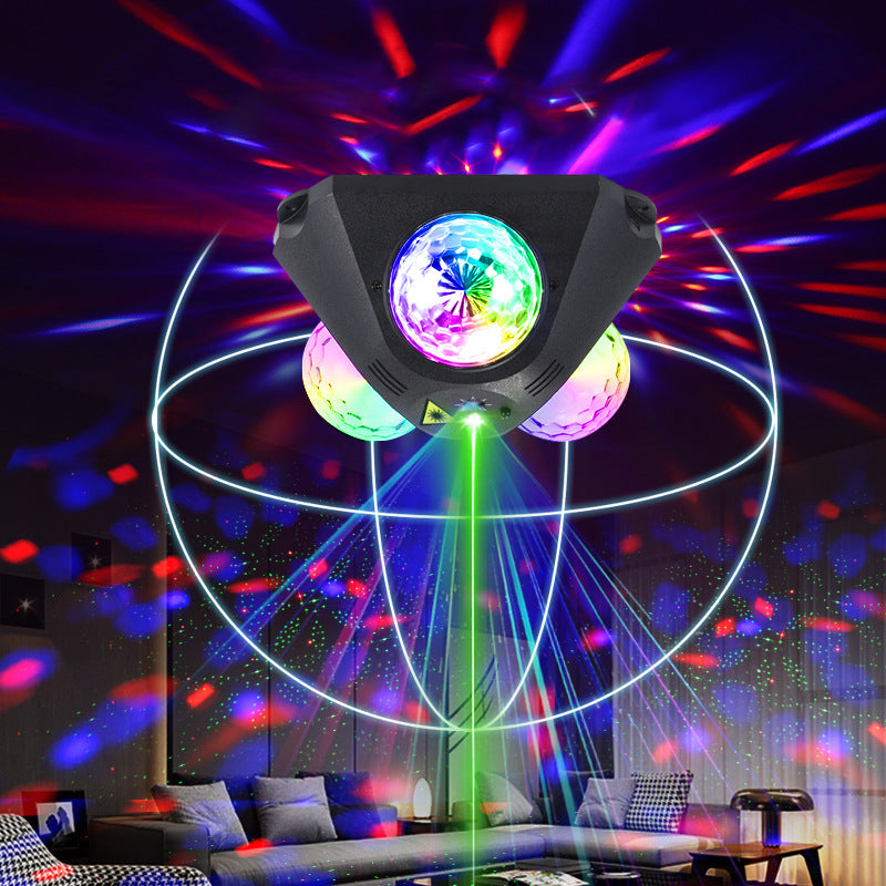 🎄Christmas Sale 60% OFF🔥3-Ball Sound-Activated Laser Party Light