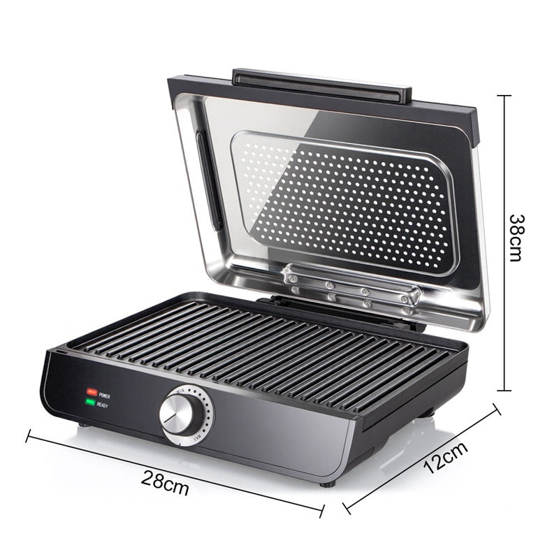 📢📢60 % OFF !!🎅2200W Smokeless Indoor Grill with Non-Stick Plate🥩