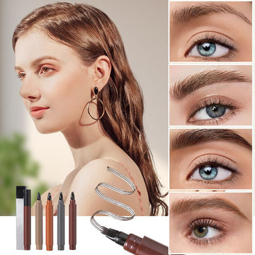 🧔 BUY 1 GET 1 FREE! ✏️ Waterproof 4-Tip Beard & Eyebrow Pen – Smudge-Proof, Natural Look & Long-Lasting 🌟