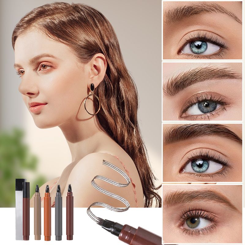 🧔 BUY 1 GET 1 FREE! ✏️ Waterproof 4-Tip Beard & Eyebrow Pen – Smudge-Proof, Natural Look & Long-Lasting 🌟