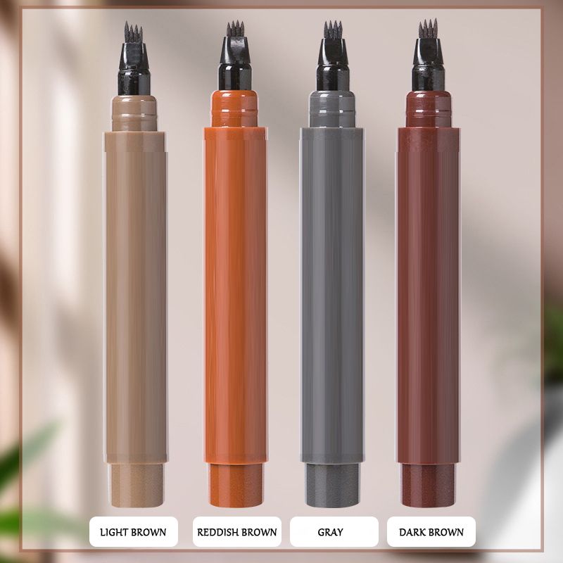 🧔 BUY 1 GET 1 FREE! ✏️ Waterproof 4-Tip Beard & Eyebrow Pen – Smudge-Proof, Natural Look & Long-Lasting 🌟