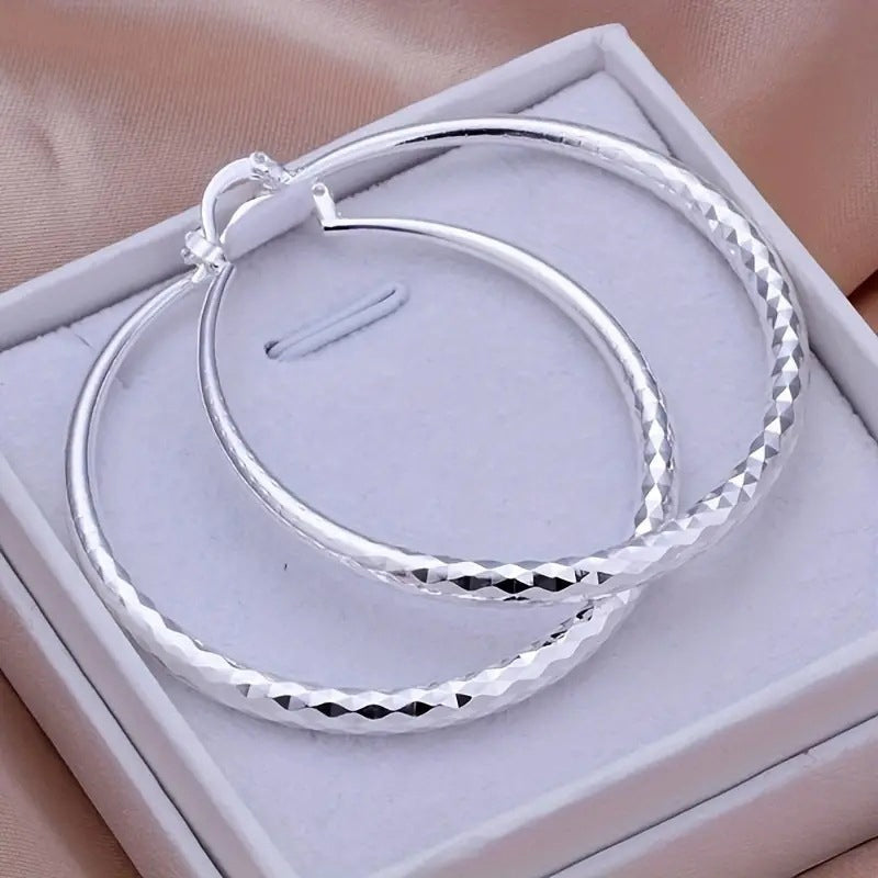 💖Diamond-Cut Hoop Earrings for Women
