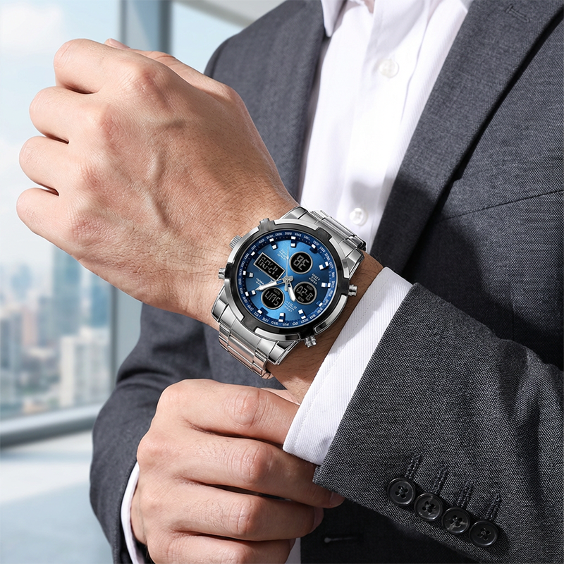 📢📢60%  OFF !! ⏰Men's Waterproof Military Analog-Digital Watches