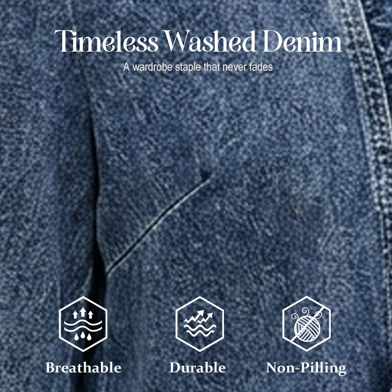 🧥 30% OFF NOW! 🌸 Women's Ruffle Trim Open-Front Denim Jacket – Lightweight & Feminine – Versatile & Chic 👗