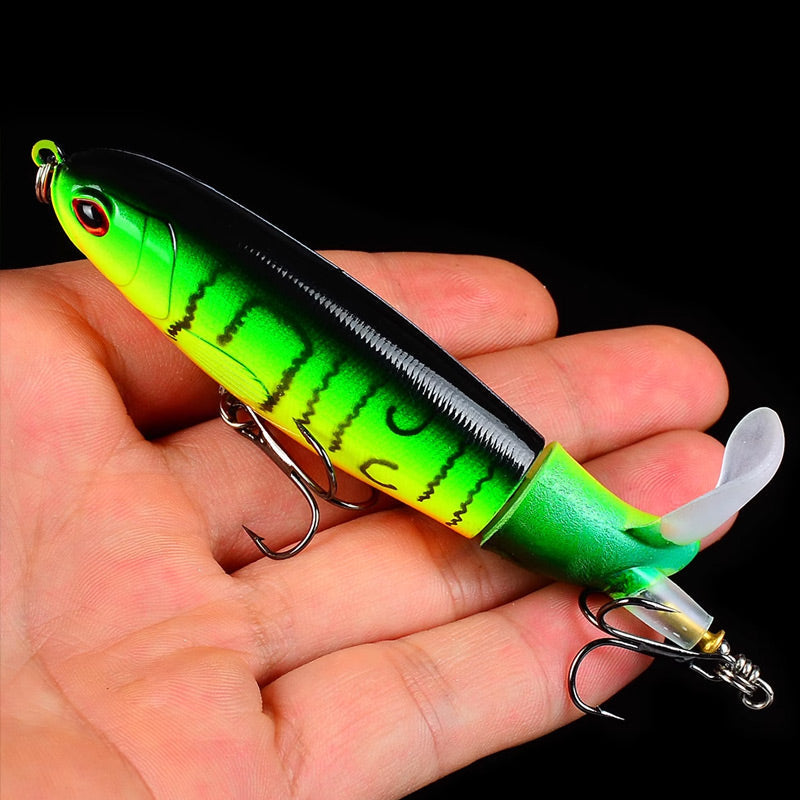 🎣 LIMITED-TIME 50% OFF! ✨ Propeller Floating Lure – Rotating Tail, 3D Eyes, Dual-Section 🐟