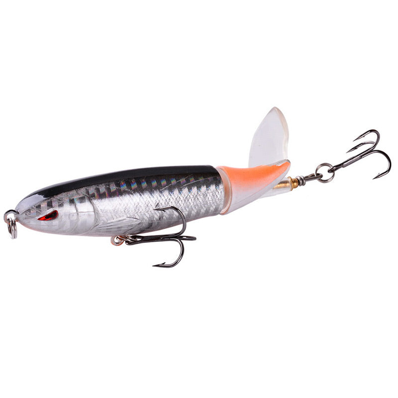 🎣 LIMITED-TIME 50% OFF! ✨ Propeller Floating Lure – Rotating Tail, 3D Eyes, Dual-Section 🐟