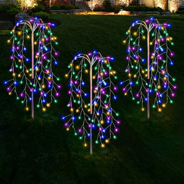 🎁2026 New Arrivals 50% OFF💥Solar Garden Lights Outdoor Decor – 100 LEDs, IP55 Waterproof, Easy Install 🌙