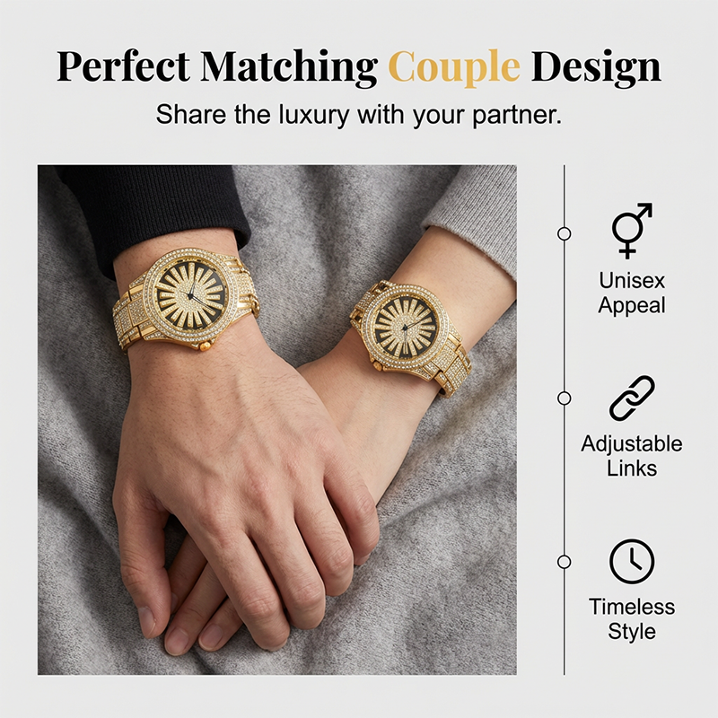 🎁2026 New Arrivals 50% OFF💥Men's Iced-Out Watch with Rotating Dial – Sparkling Crystals, Precise Quartz & Butterfly Clasp ✨