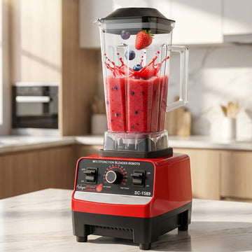 🥤 50% OFF NOW! ⚡ High-Speed Professional Countertop Blender – 4500W Motor, 15 Speeds & 6 Stainless Steel Blades 🍓