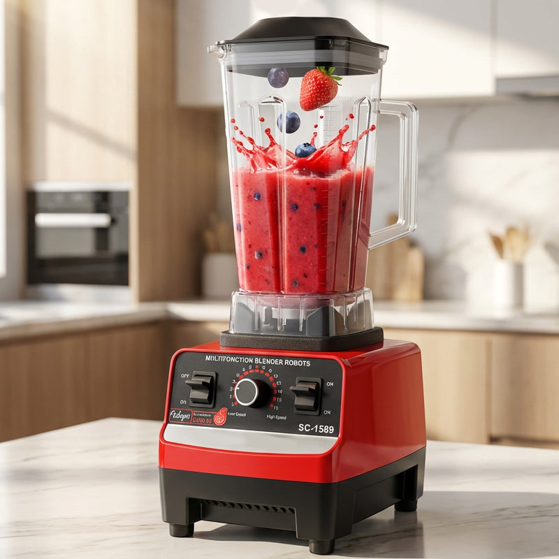 🥤 50% OFF NOW! ⚡ High-Speed Professional Countertop Blender – 4500W Motor, 15 Speeds & 6 Stainless Steel Blades 🍓