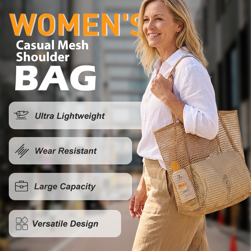 📢📢45% OFF !! ⏰Women's Casual Mesh Shoulder Bag