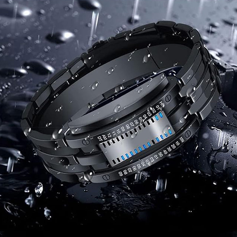 "Only Geeks Get It" 🤓 | Cyberpunk Binary LED Watch