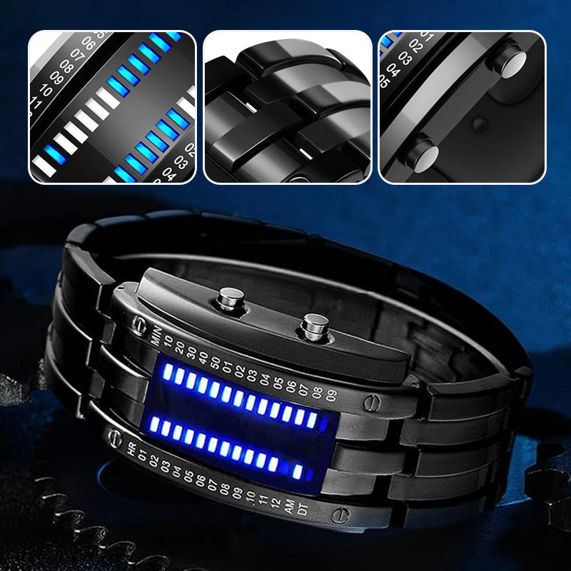 📢📢50% OFF !! ⏰"Only Geeks Get It" 🤓 | Cyberpunk Binary LED Watch