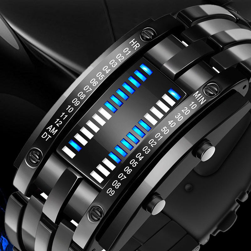 "Only Geeks Get It" 🤓 | Cyberpunk Binary LED Watch