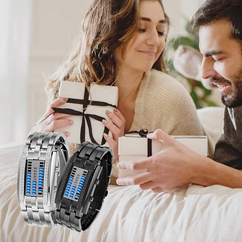 📢📢50% OFF !! ⏰"Only Geeks Get It" 🤓 | Cyberpunk Binary LED Watch