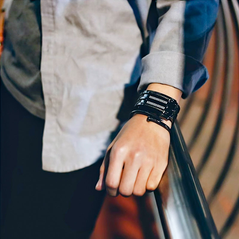 "Only Geeks Get It" 🤓 | Cyberpunk Binary LED Watch