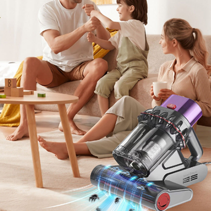 14kPa Dual-Cup UV Vacuum for Bed – Deep Clean Mattress, Sofa & Carpet, HEPA Filtration