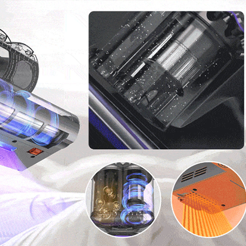 14kPa Dual-Cup UV Vacuum for Bed – Deep Clean Mattress, Sofa & Carpet, HEPA Filtration