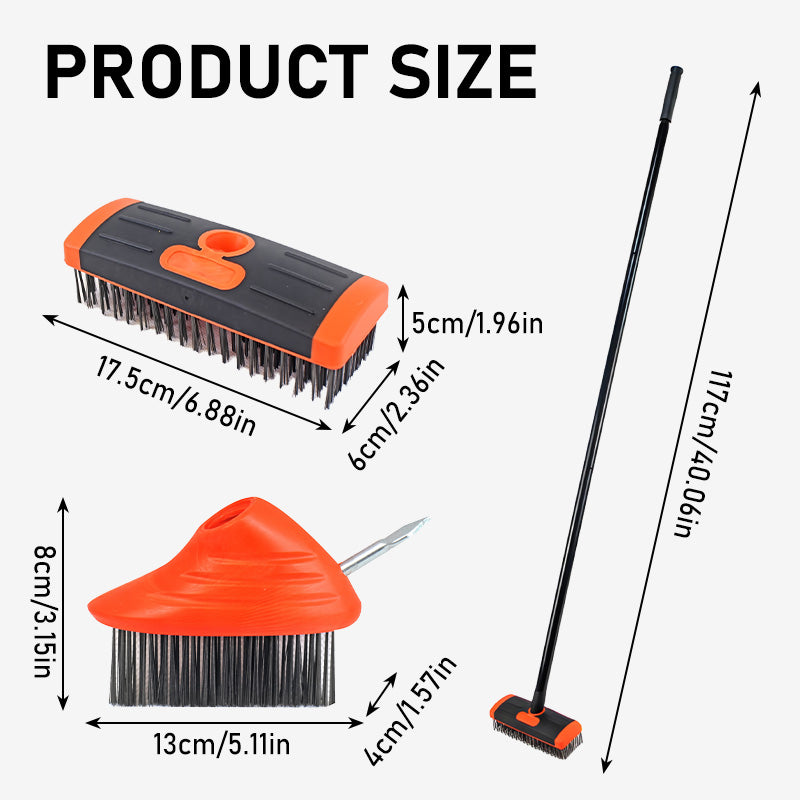 🌿 50% OFF NOW! 🧹 3-in-1 Weeding Wire Brush Tools Set – Durable Steel Brushes, Ergonomic Handle & Perfect for Patios, Driveways & Garden Paths 🏡
