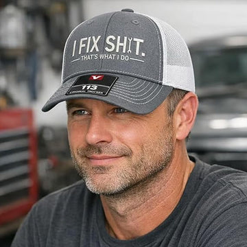 🧢 LIMITED-TIME 50% OFF! ✨ "I Fix Shit" Embroidered Trucker Hat – Breathable Mesh, Sun Protection, Bold & Humorous Gift 🛠️