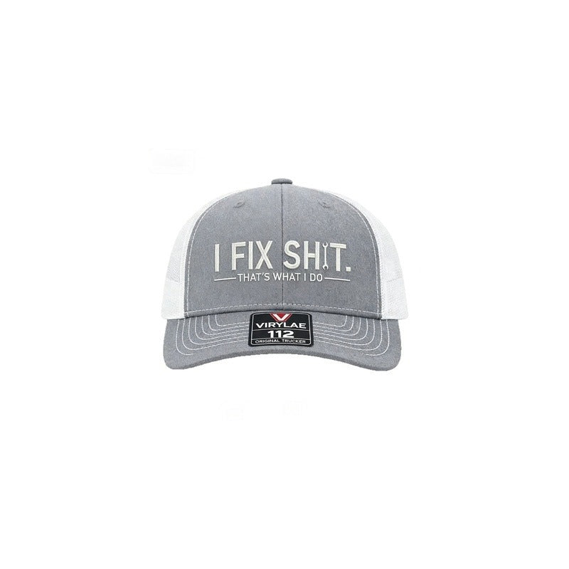 🧢 LIMITED-TIME 50% OFF! ✨ "I Fix Shit" Embroidered Trucker Hat – Breathable Mesh, Sun Protection, Bold & Humorous Gift 🛠️