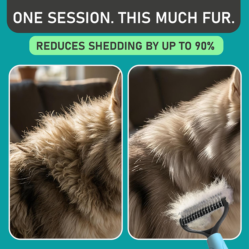📢📢40% OFF !! ⏰Dual-Sided Pet Grooming Comb for Dogs & Cats