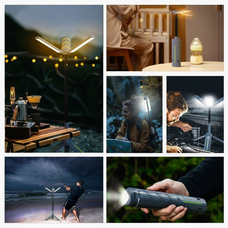 📢📢30% OFF !! ⏰Rechargeable Camping Light with Adjustable Stand