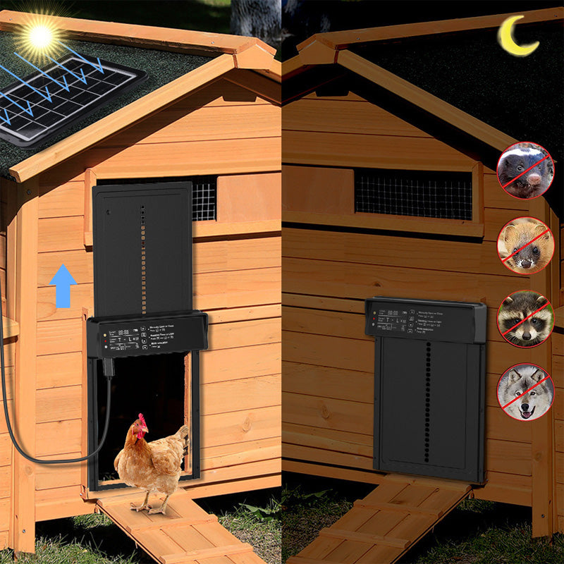 📢📢40% OFF !! ⏰Solar Automatic Chicken Coop Door