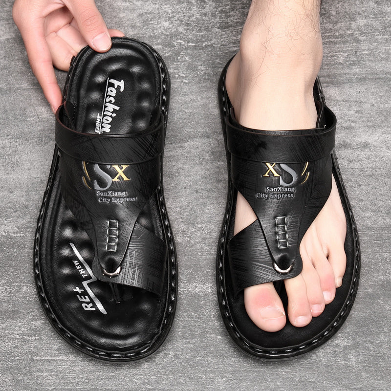 📢📢30% OFF !! ⏰Breathable Soft Leather Outdoor Sandals for Men in Plus Sizes