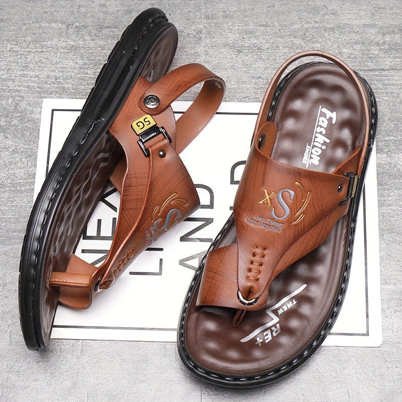 📢📢30% OFF !! ⏰Breathable Soft Leather Outdoor Sandals for Men in Plus Sizes