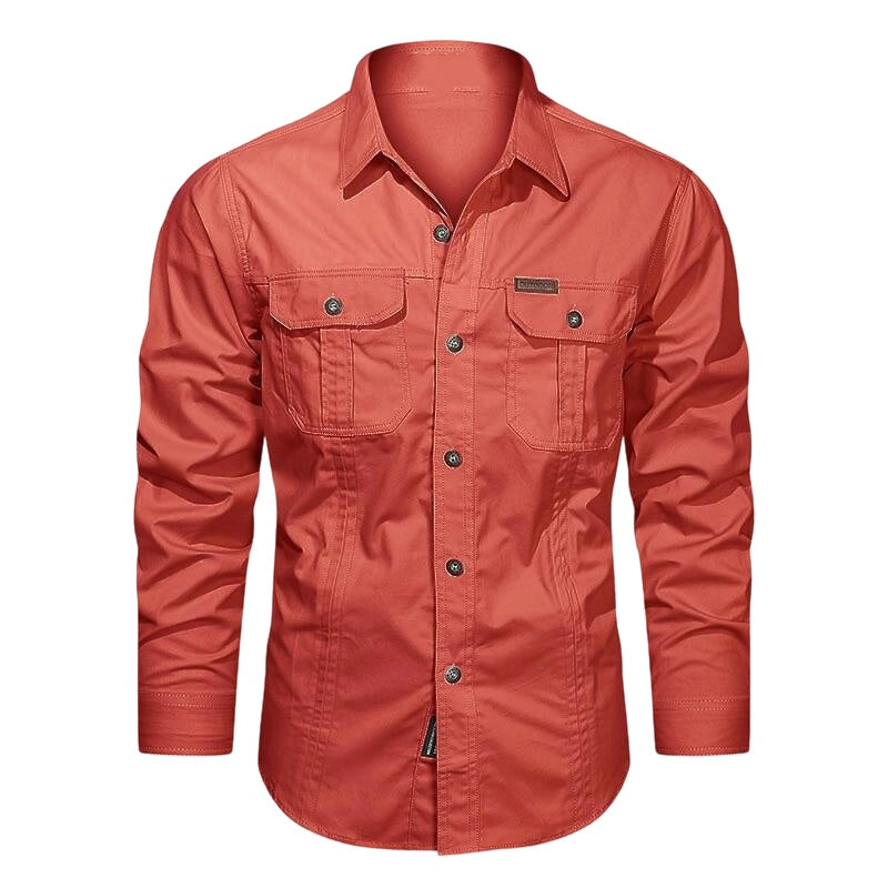 🆕2026 New Style✨Men's Long Sleeve Cotton Workwear Shirt👔