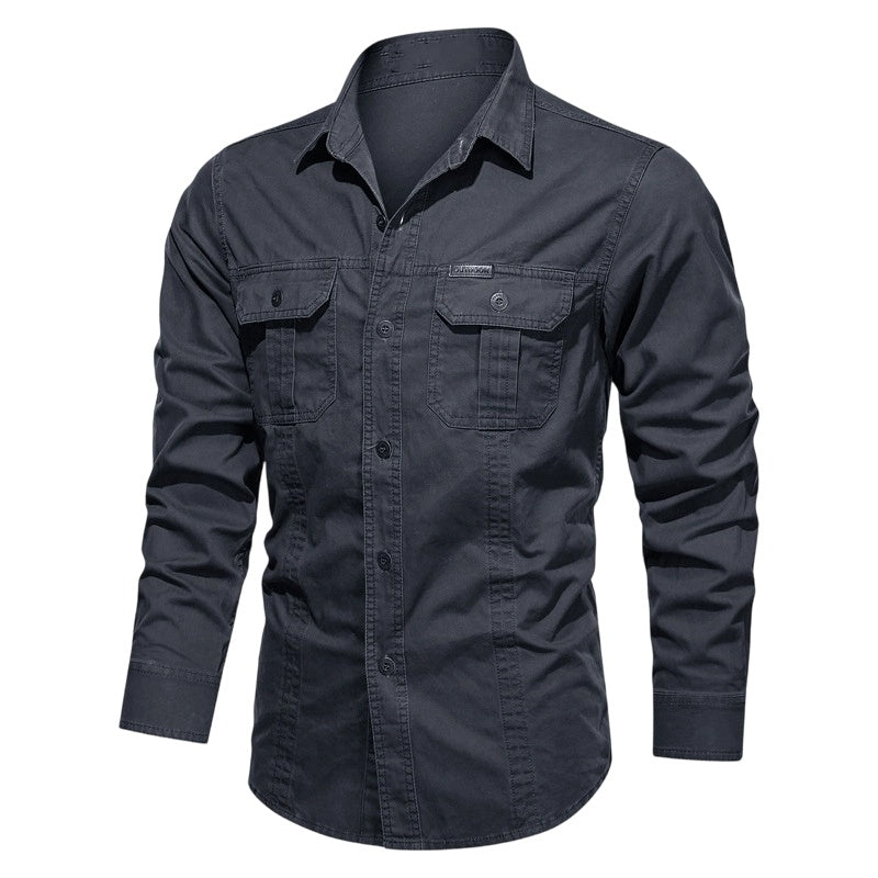 🆕2026 New Style✨Men's Long Sleeve Cotton Workwear Shirt👔