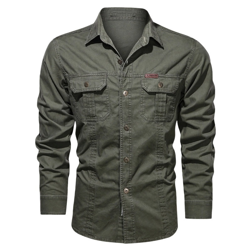 🆕2026 New Style✨Men's Long Sleeve Cotton Workwear Shirt👔