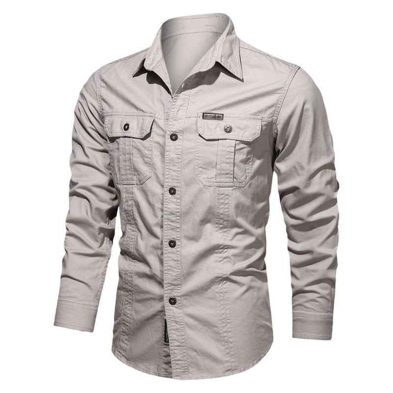 🆕2026 New Style✨Men's Long Sleeve Cotton Workwear Shirt👔