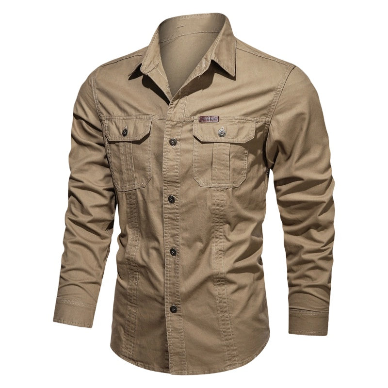 🆕2026 New Style✨Men's Long Sleeve Cotton Workwear Shirt👔