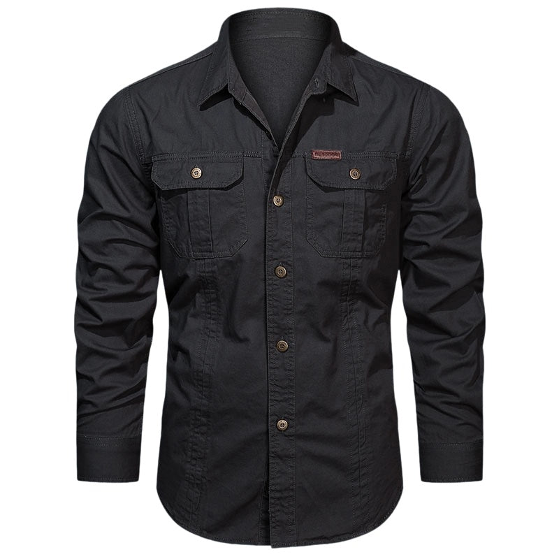 🆕2026 New Style✨Men's Long Sleeve Cotton Workwear Shirt👔
