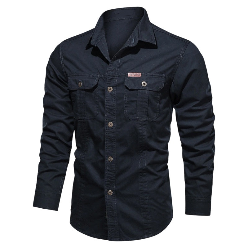 🆕2026 New Style✨Men's Long Sleeve Cotton Workwear Shirt👔